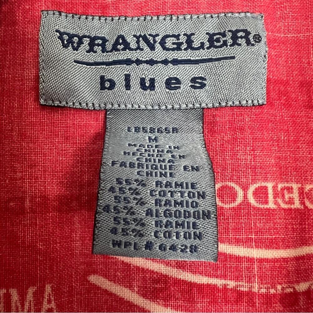 Wrangler Blues | Western Shirt Vintage American Cowgirl Red White Festival M - Picture 10 of 12